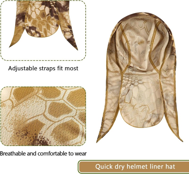 DOCILA 9 Pcs Do Rags Skull Cap Men Women Helmet Liner Head Bandana Motorcycle Durags Caps Cycling Beanie Sports Accessories - Image 5